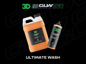 3D Ultimate Wash GLW Series | DIY Car Detailing | Ultra Foaming Shampoo | Hyper Suds with Advanced Cleaners & Polymers | Dirt & Contaminant Eliminator | Easy to Use | 64 oz