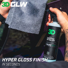 Load image into Gallery viewer, 3D Ceramic Detailer, GLW Series | Hyper Gloss Finish | SiO2 Peak Hydrophobic Top Coat | Extends Life of Waxes, Sealants, Coatings | DIY Car Detailing Spray | 64 oz
