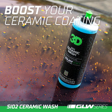 Load image into Gallery viewer, 3D SiO2 Ceramic Wash and Wax Soap, GLW Series | Hyper-Glide Hydrophobic Formula | Ultimate Dirt &amp; Contaminant Eliminator | Protects Paint | DIY Car Detailing | 64 oz