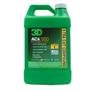 3D ACA 500 | Step 1 X-Tra Cut Compound - Low Dust Cuts P1000 or Finer