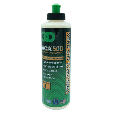 3D ACA 500 | Step 1 X-Tra Cut Compound - Low Dust Cuts P1000 or Finer