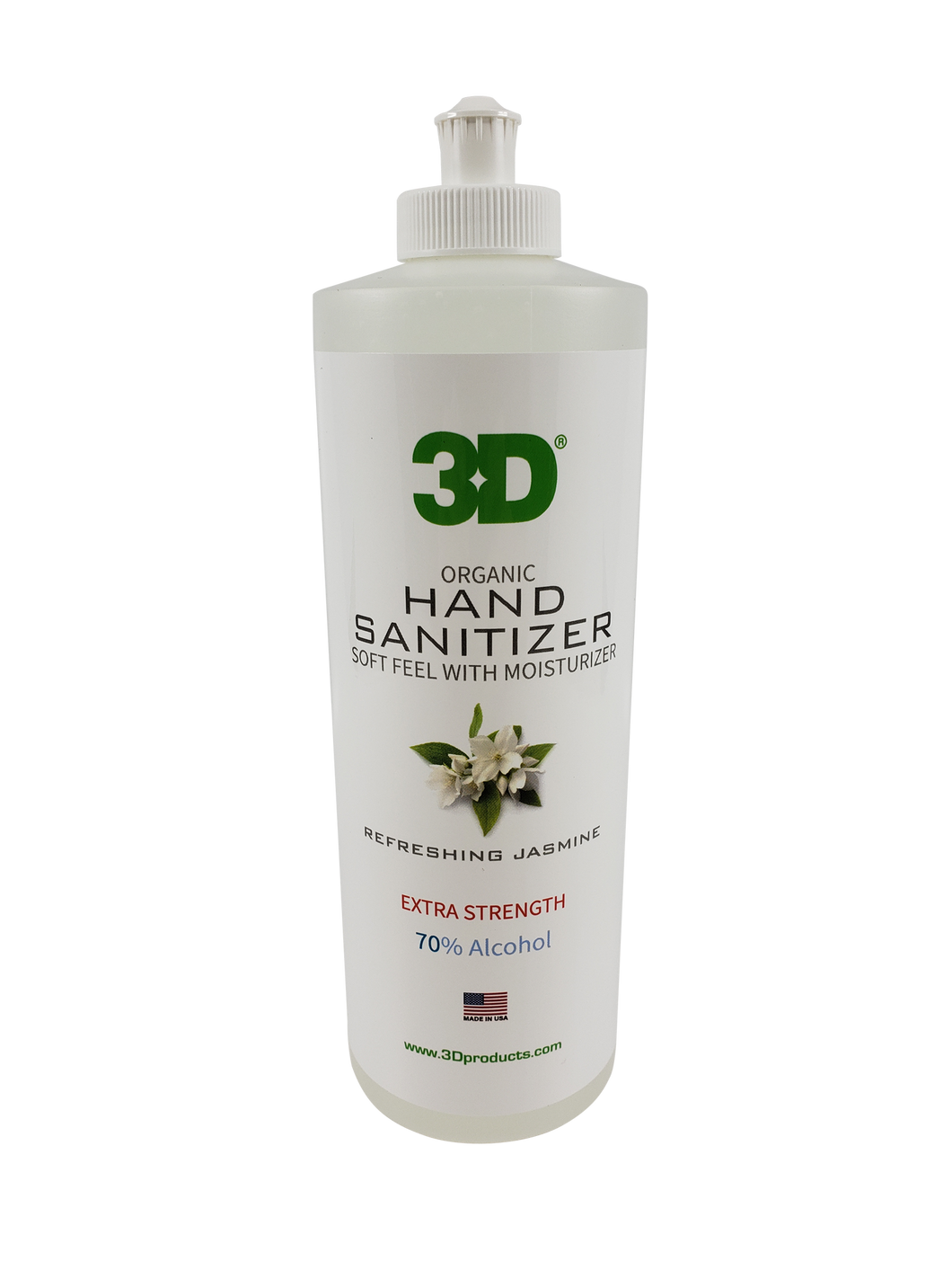 3D 923 | Organic Hand Sanitizer Gel - Jasmine Scent