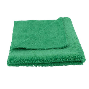 3D G-41G | Green Microfiber Towels - 16"x16" 400gsm Edgeless