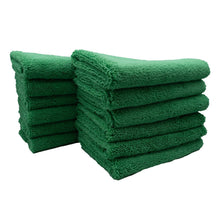 Load image into Gallery viewer, 3D G-41G | Green Microfiber Towels - 16&quot;x16&quot; 400gsm Edgeless