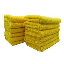 Load image into Gallery viewer, 3D G-41Y | Yellow Microfiber Towels - 16&quot;x16&quot; 400gsm Edgeless