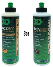 Load image into Gallery viewer, 8oz 3D ACA 500+520 Kit - X-Tra Cut Rubbing Compound &amp; Finishing Polish