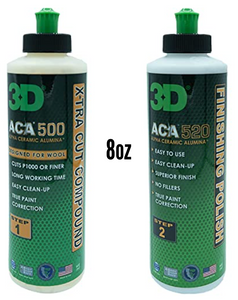 8oz 3D ACA 500+520 Kit - X-Tra Cut Rubbing Compound & Finishing Polish